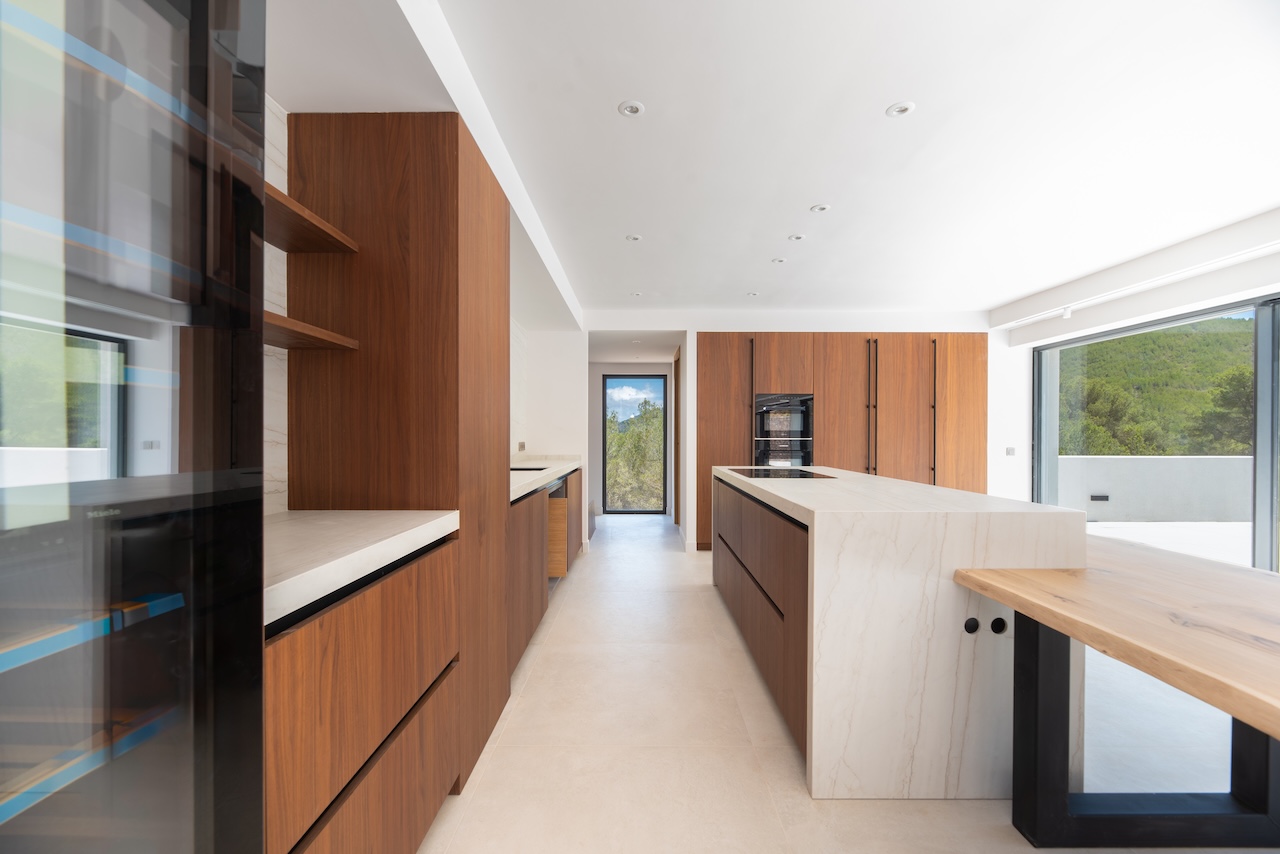 Resa Estates Ibiza for sale newbuilt villa Roca Llisa luxury elevator kitchen .jpg